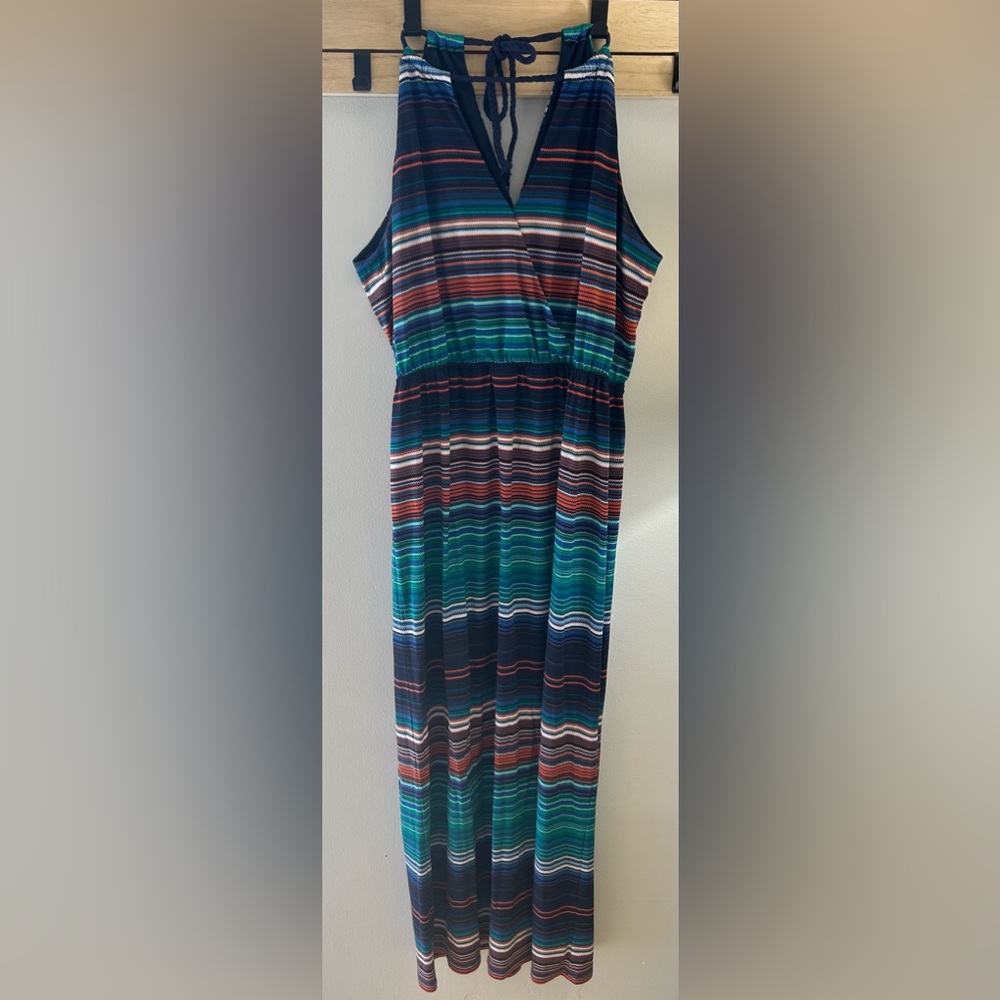 Multicolored, ankle length Maxi dress
